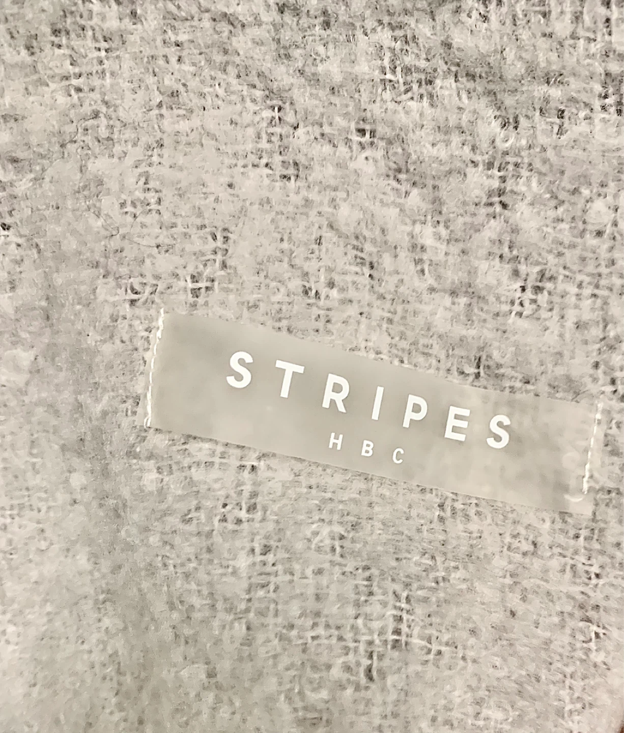 HBC Wool blend Stripe Wrap Throw Shawl XL collectible - photo 4