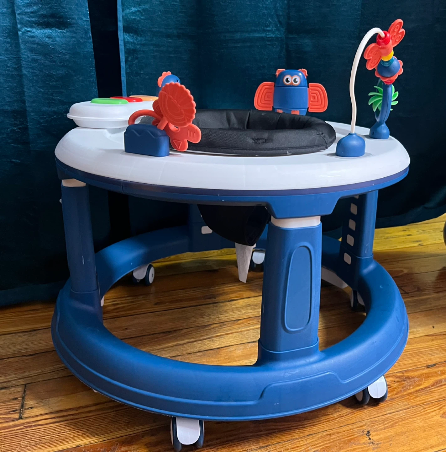 Blue and White Baby Activity Walker - photo 2