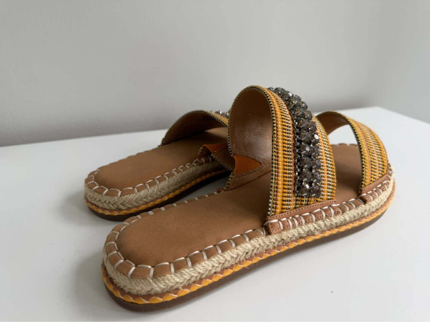 Women's Embellished Slide Sandals - photo 3