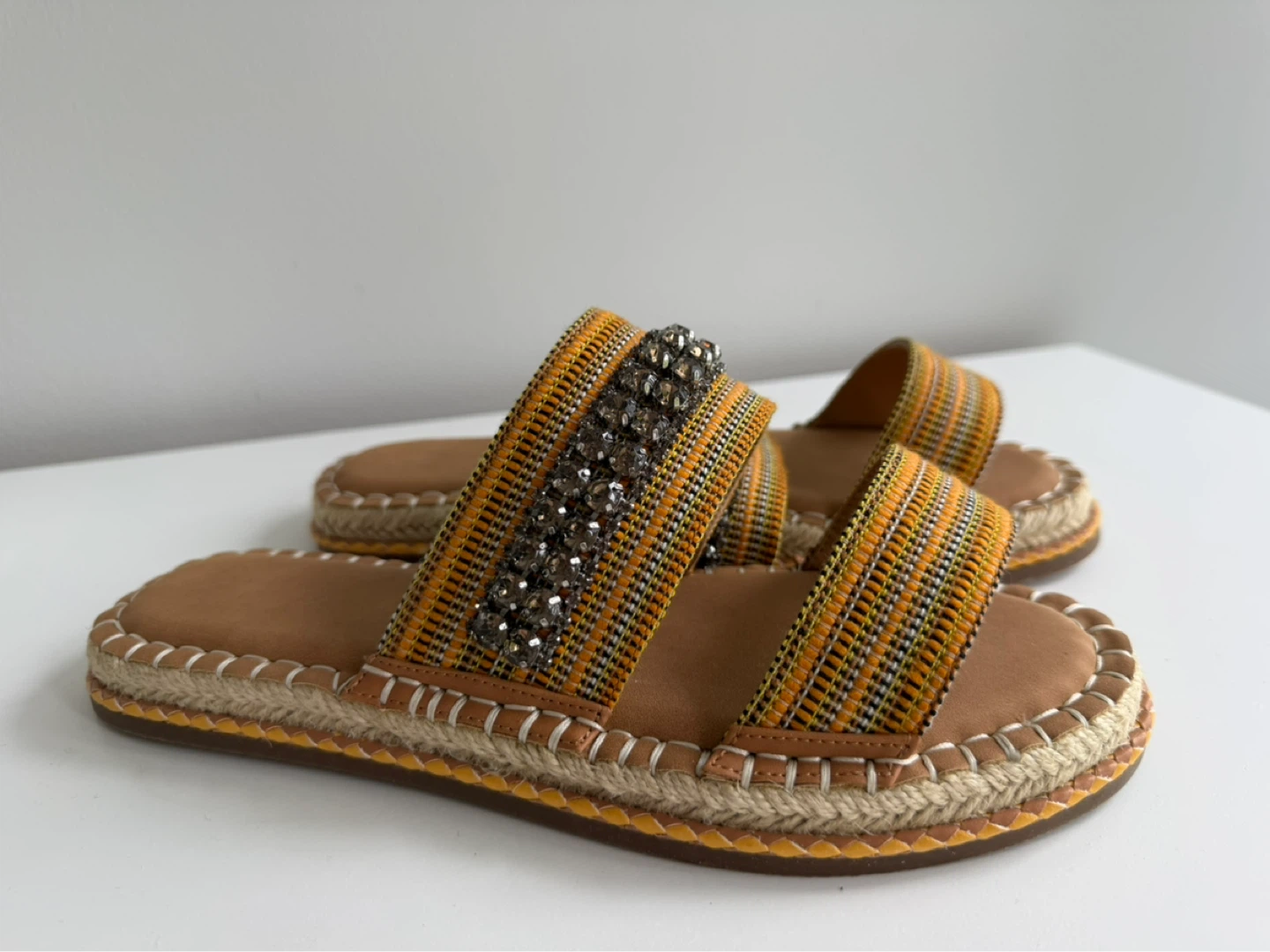 Women's Embellished Slide Sandals