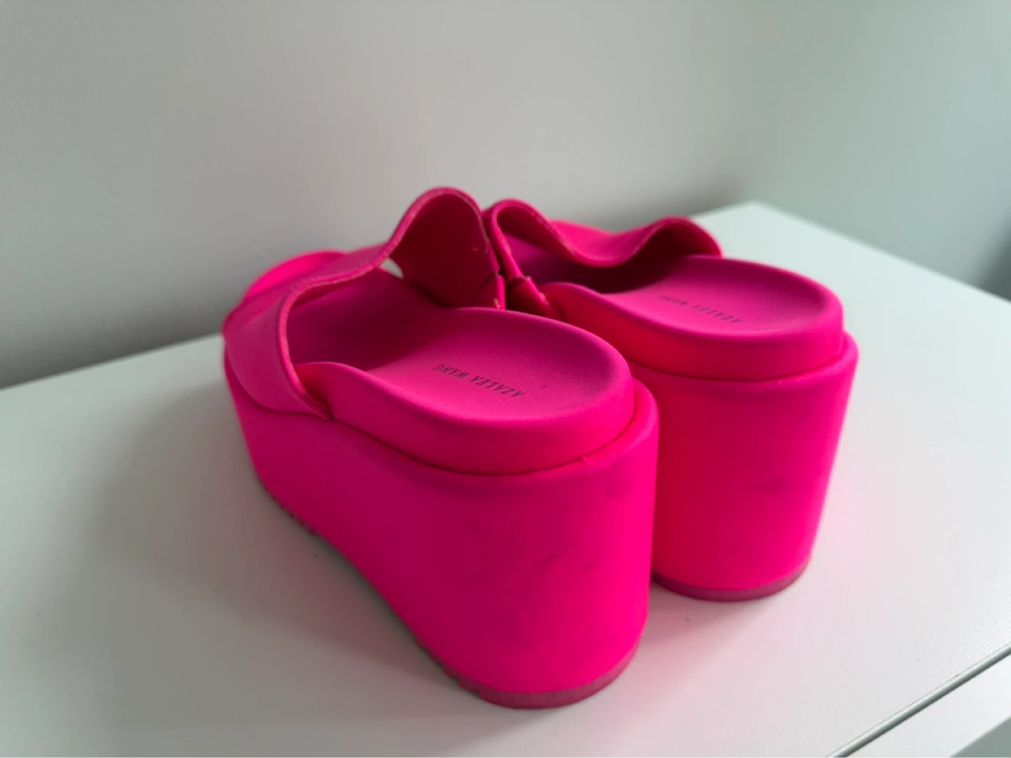 Azalea Wang Women's Pink Platform Slide Sandals - photo 4