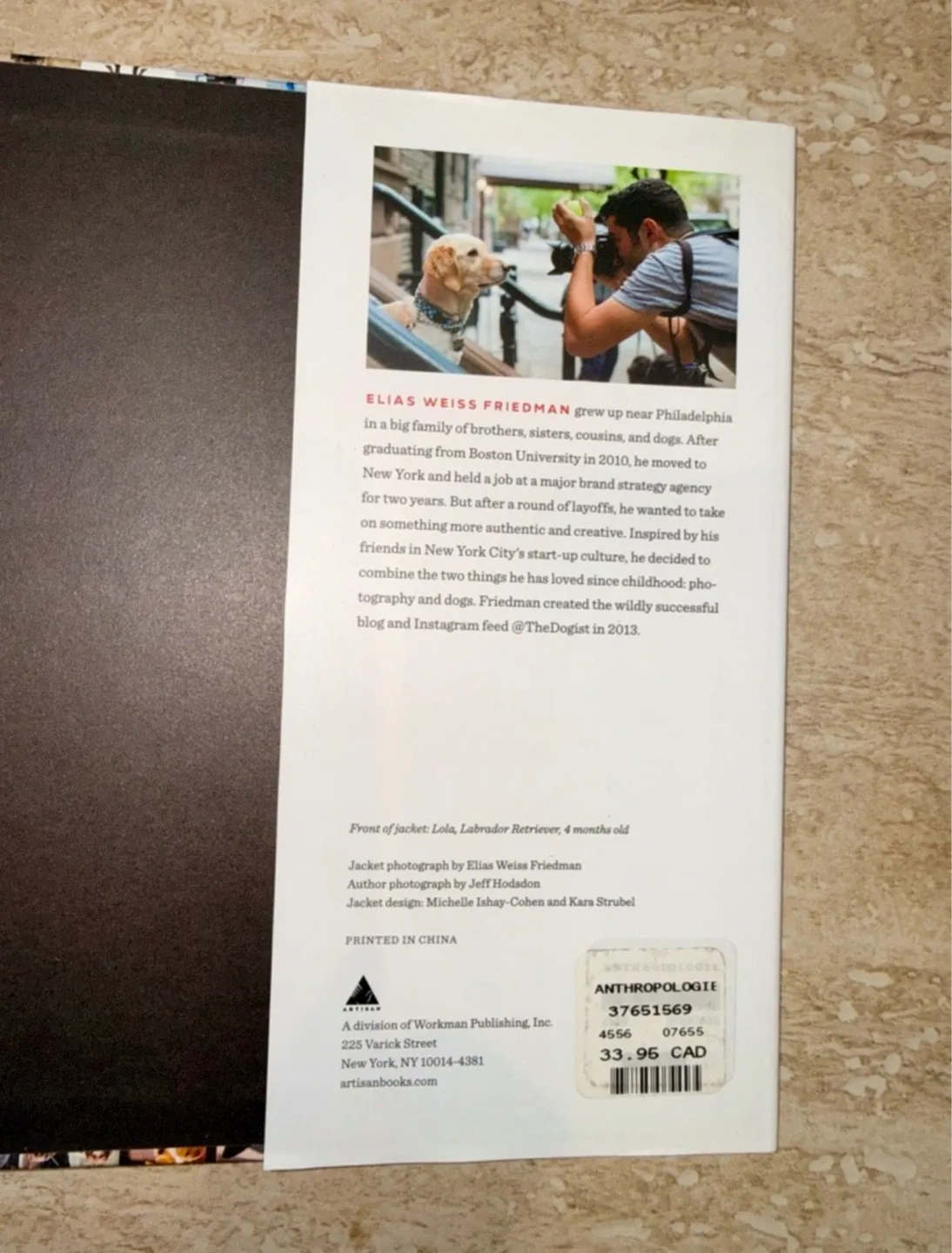 THE DOGIST Anthropologie Coffee Table Photography Hardcover Book - photo 2