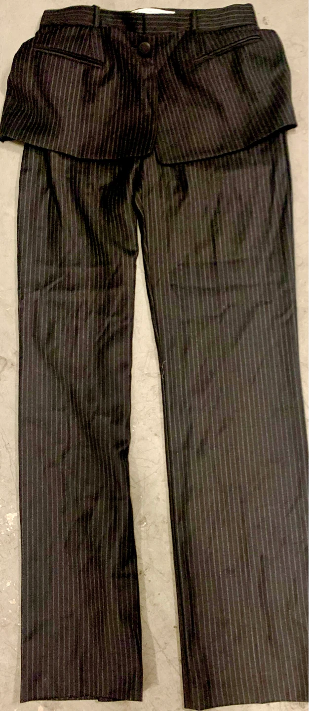 ZARA Pinstripe Wool Blend Pants