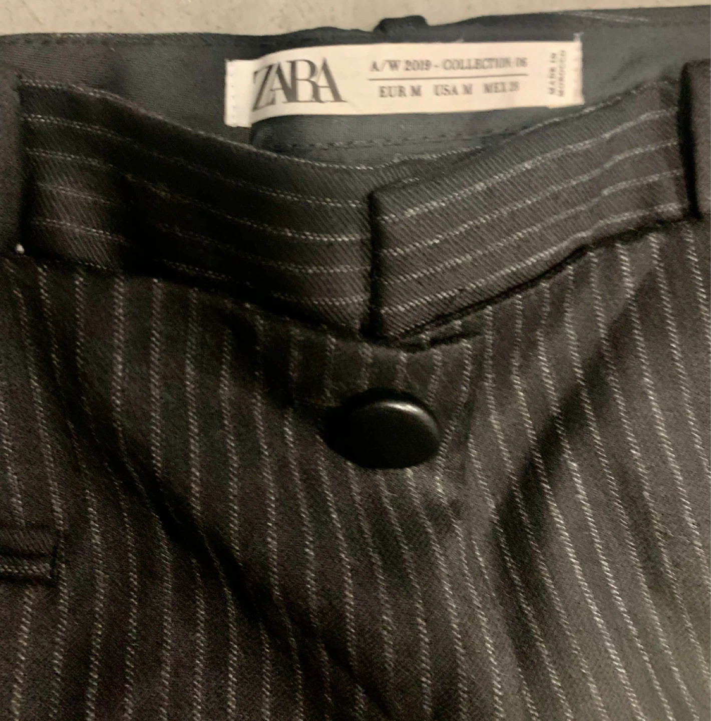 ZARA Pinstripe Wool Blend Pants - photo 3