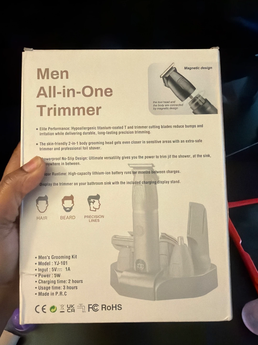 Men All-in-One Trimmer 6-in-1 Grooming Kit - photo 2