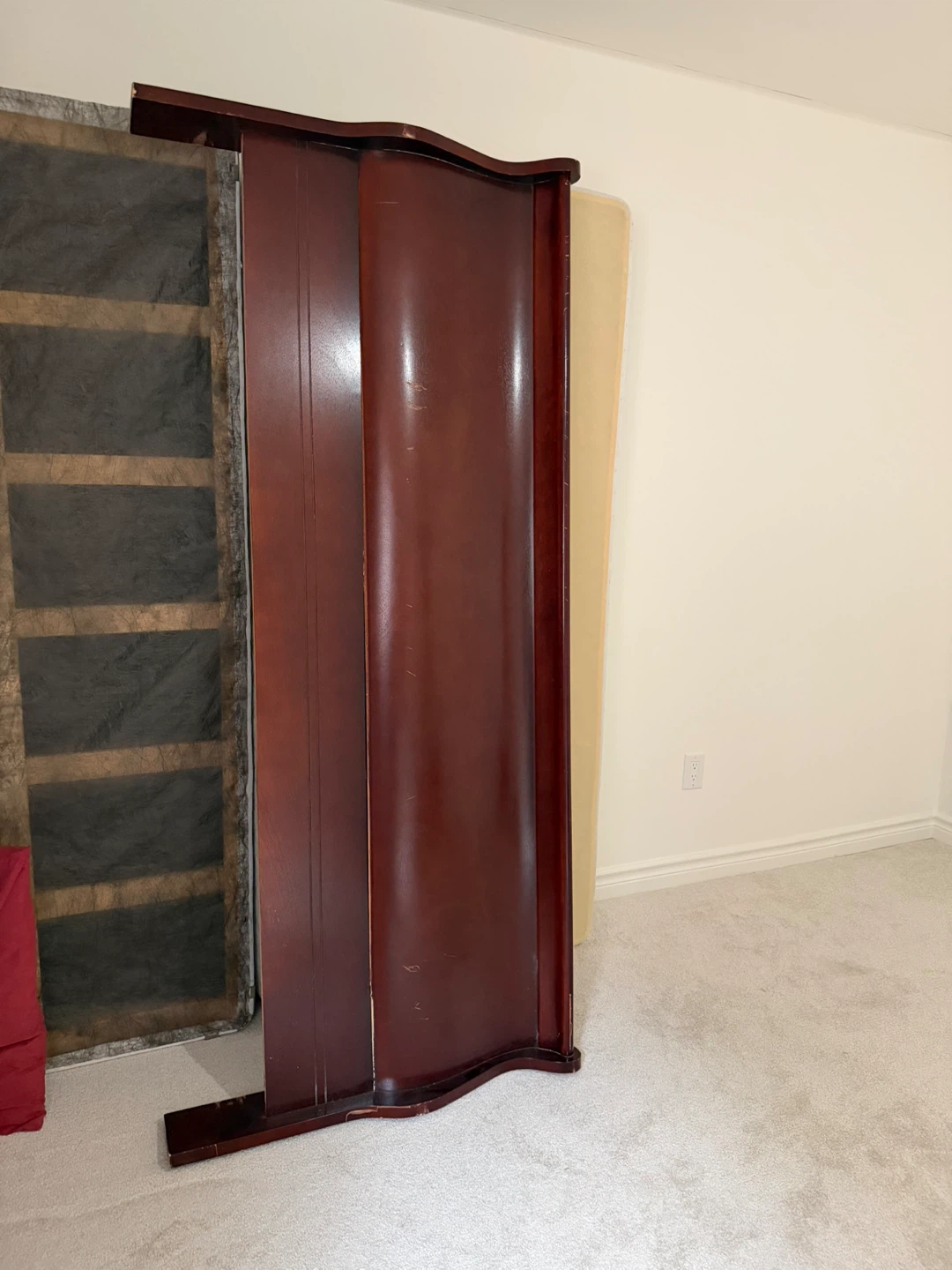 Solid Cherry Wood Bed Frame Headboard