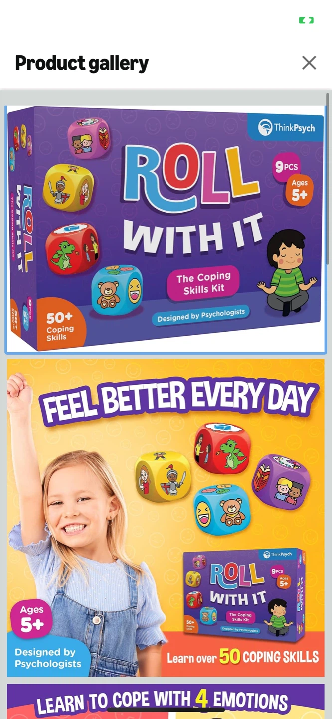 ThinkPsych Roll With It Coping Skills Kit 9 Pcs Ages 5+ - photo 2