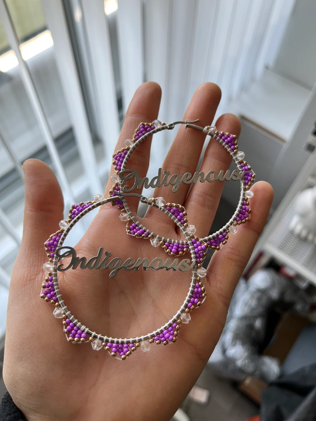 Indigenous Hoop Earrings