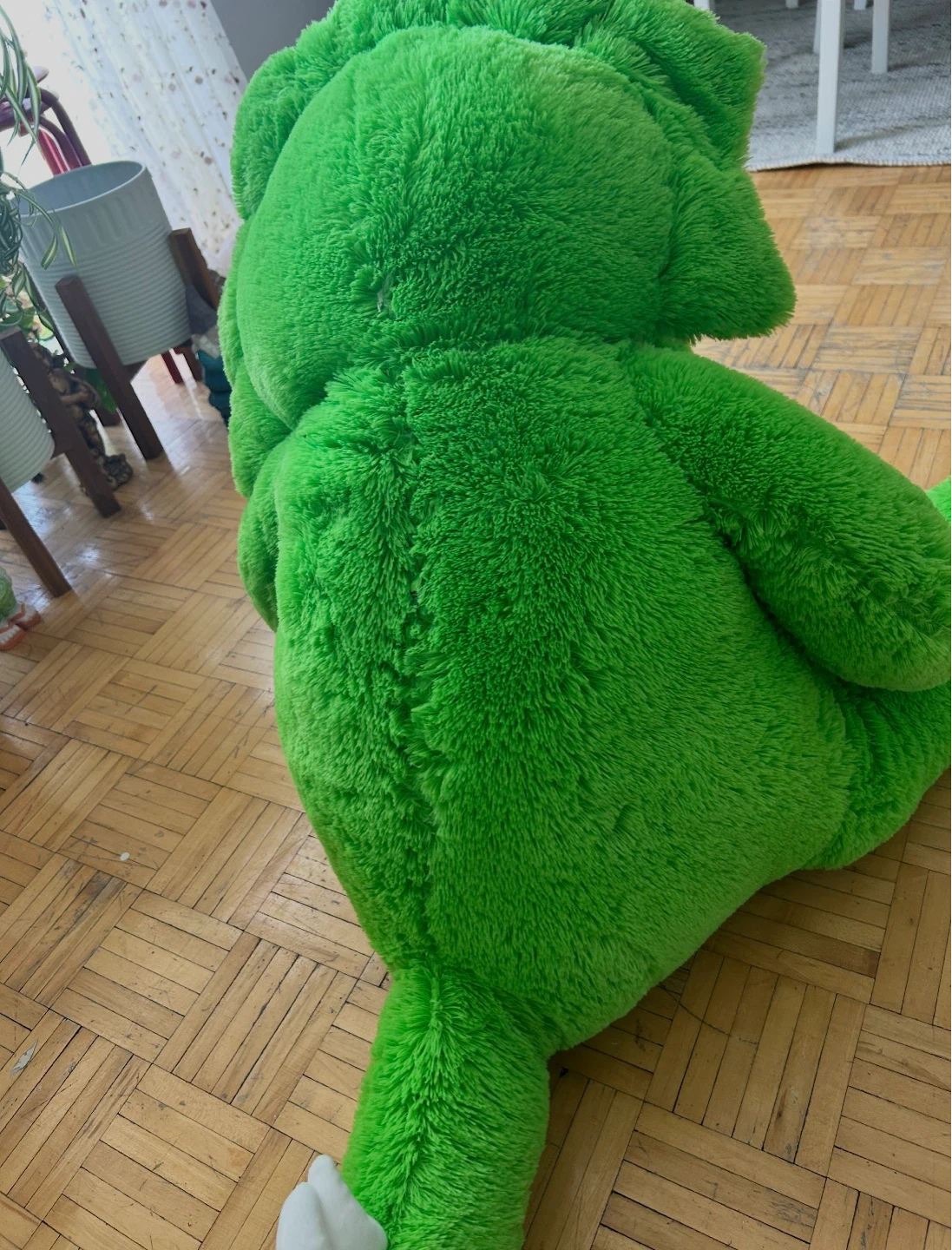 Large Green Plush Triceratops Dinosaur Stuffed Animal - photo 2