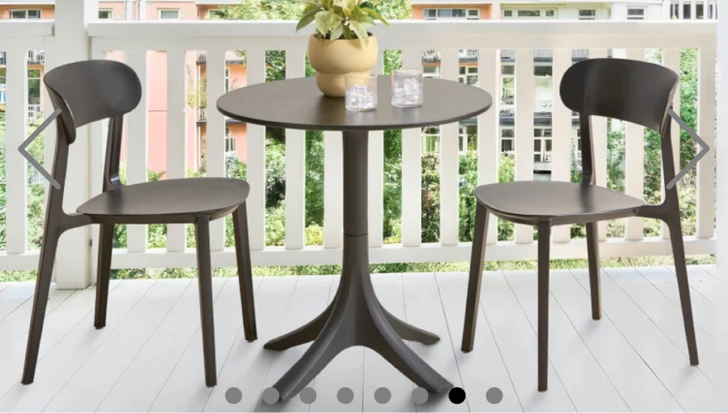 Black Round Pedestal Table - photo 5