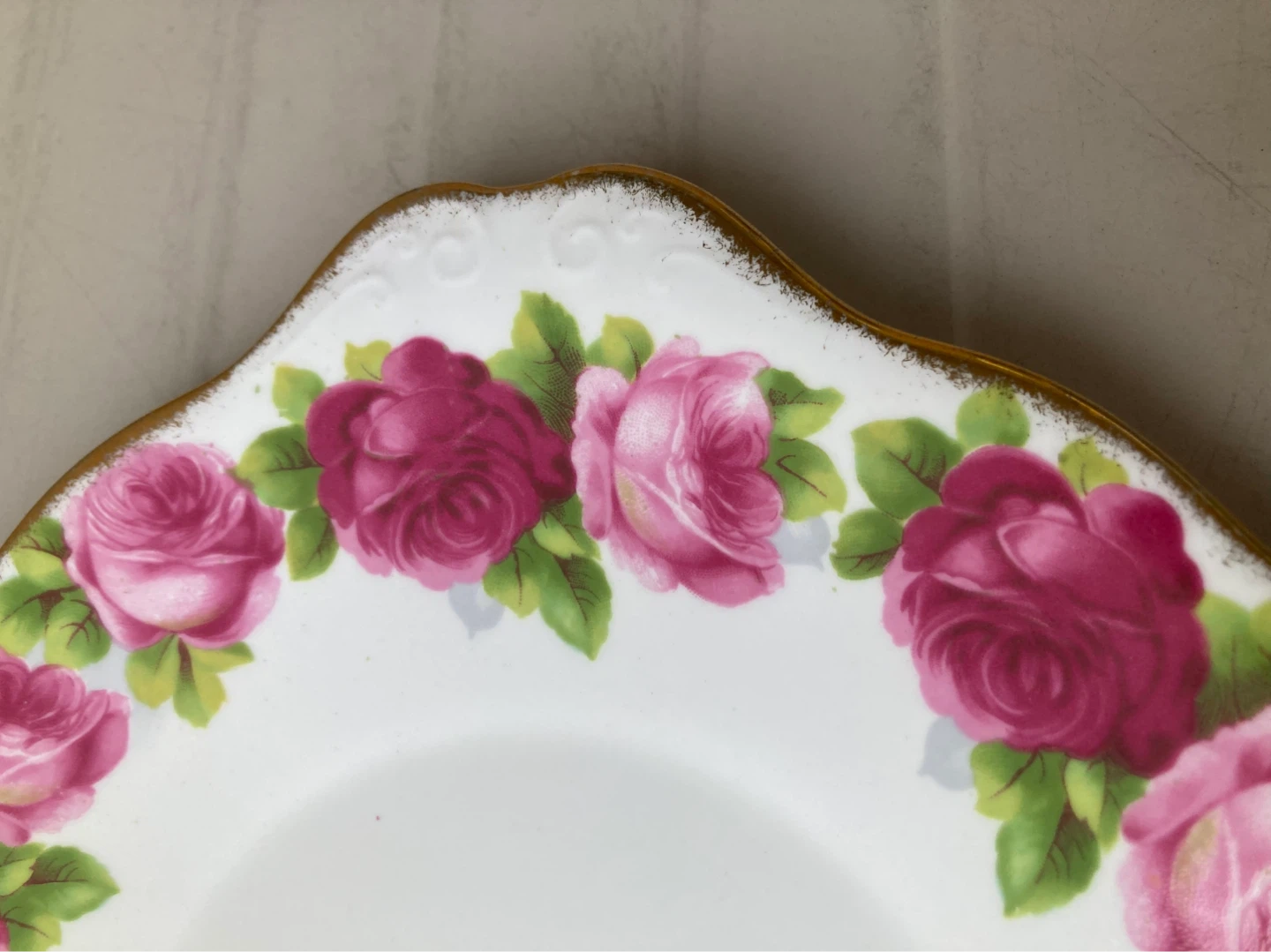 Royal Albert Old English Rose Cake Plate - photo 2