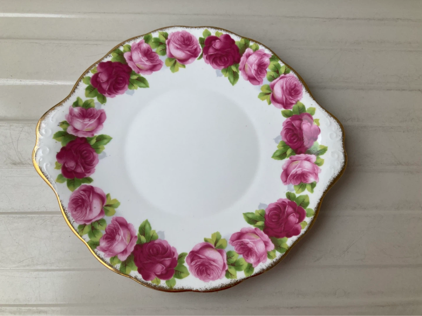 Royal Albert Old English Rose Cake Plate