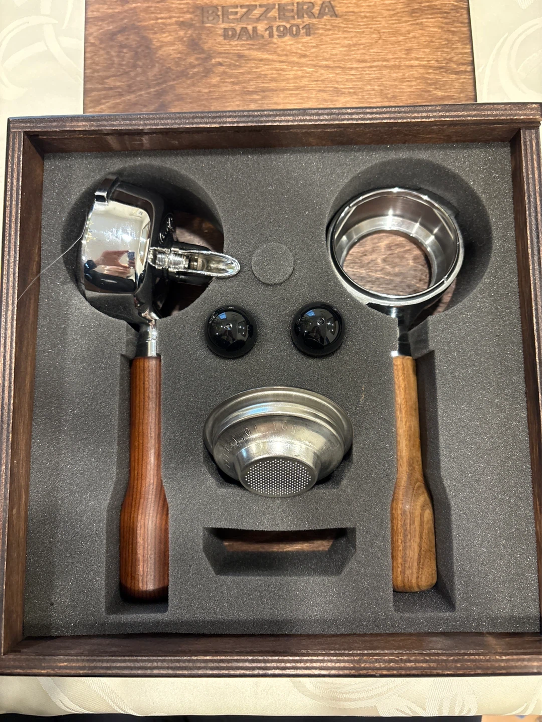 Bezzera Espresso Portafilter Set with Wooden Handles - photo 3