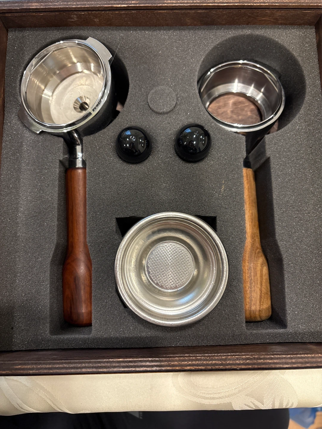 Bezzera Espresso Portafilter Set with Wooden Handles - photo 2