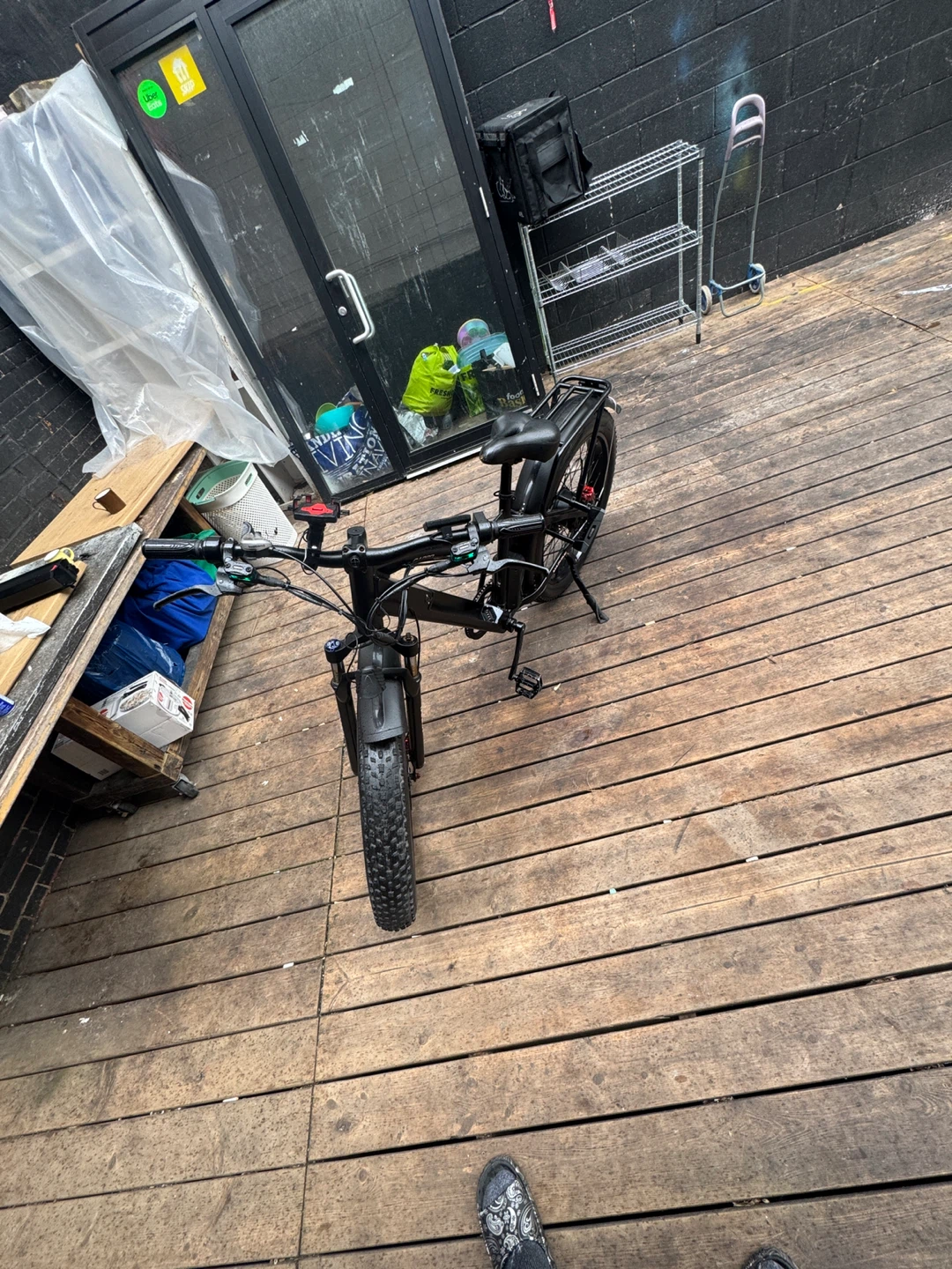 Black Fat Tire Electric Bike - photo 3