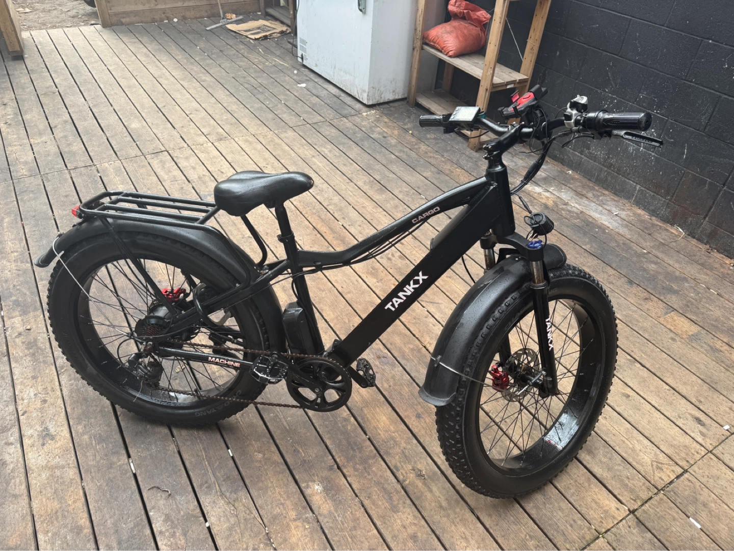 Black Fat Tire Electric Bike