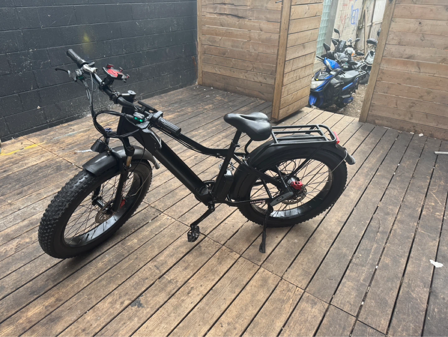 Black Fat Tire Electric Bike - photo 5