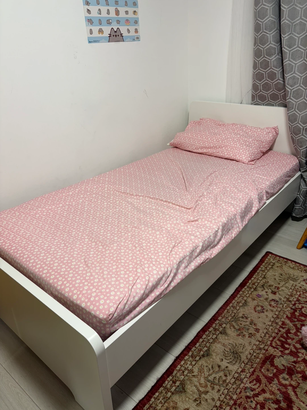 Single Bed Frame with mattress
