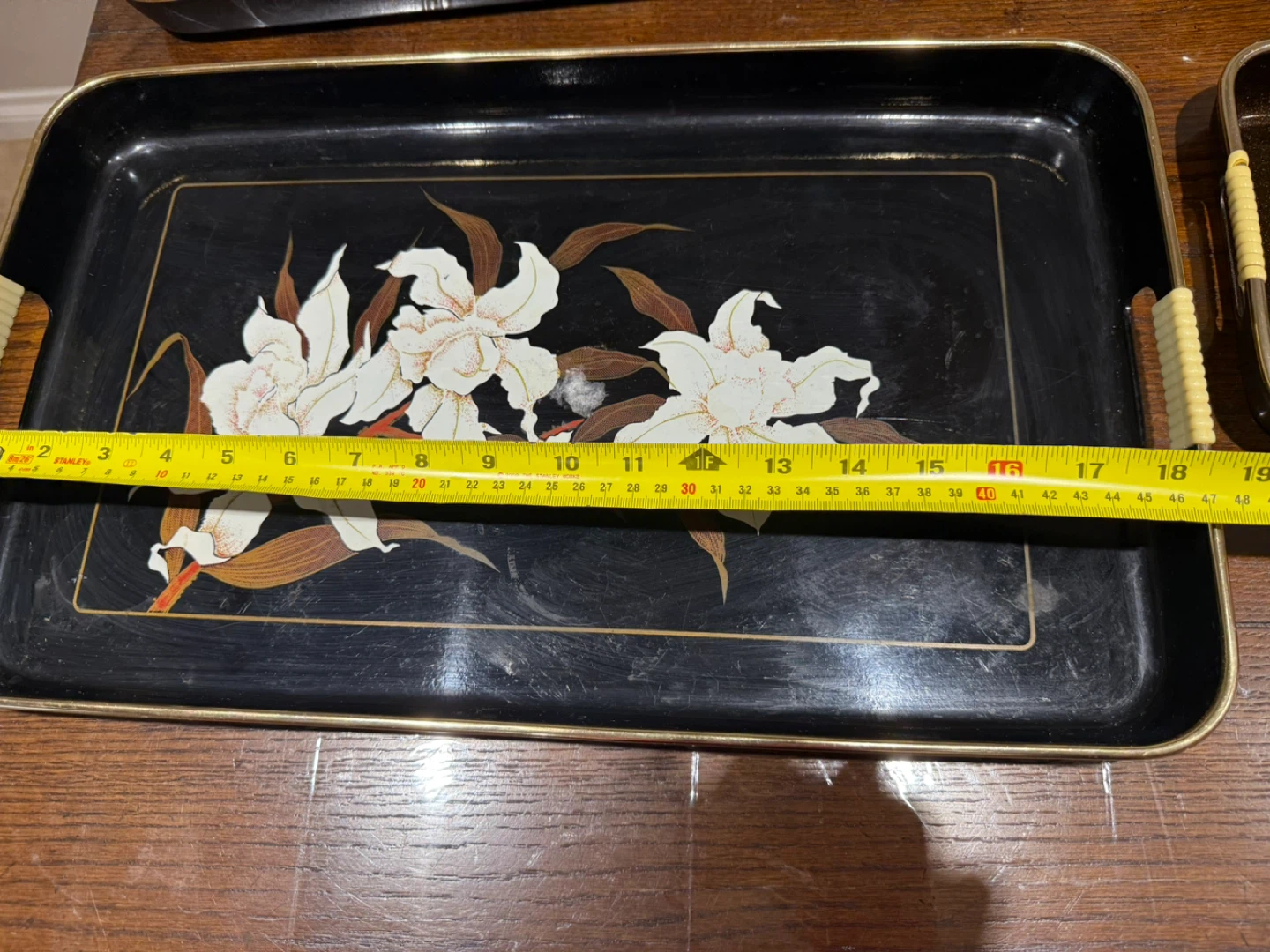 Black Lacquer Serving Trays - photo 4