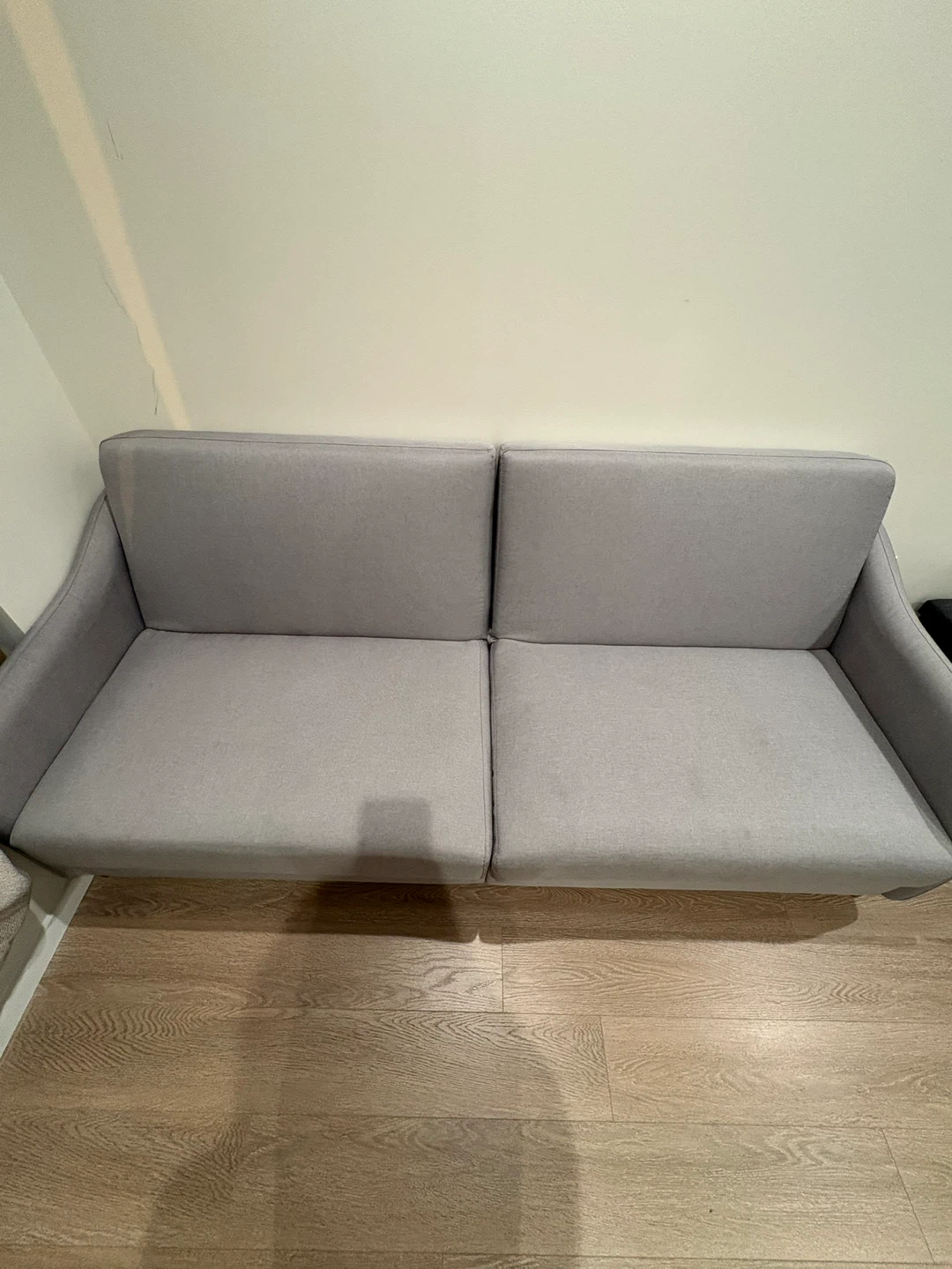 Best condition! Light Gray Sofa Bed - photo 3
