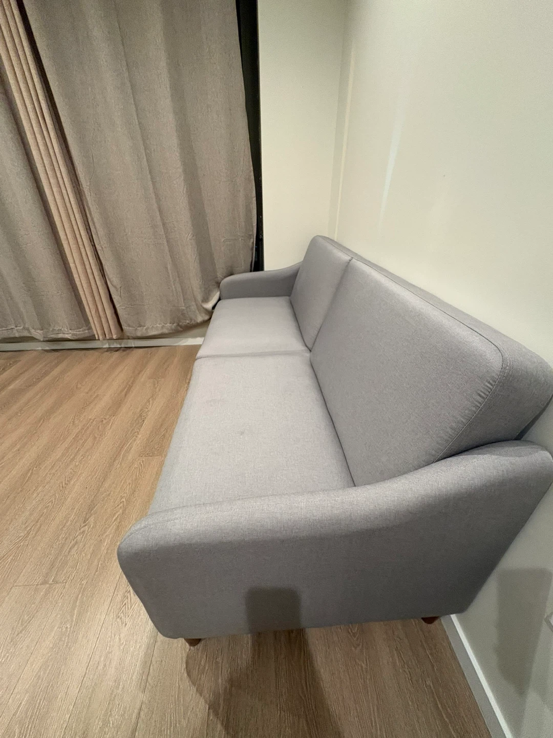 Best condition! Light Gray Sofa Bed - photo 4