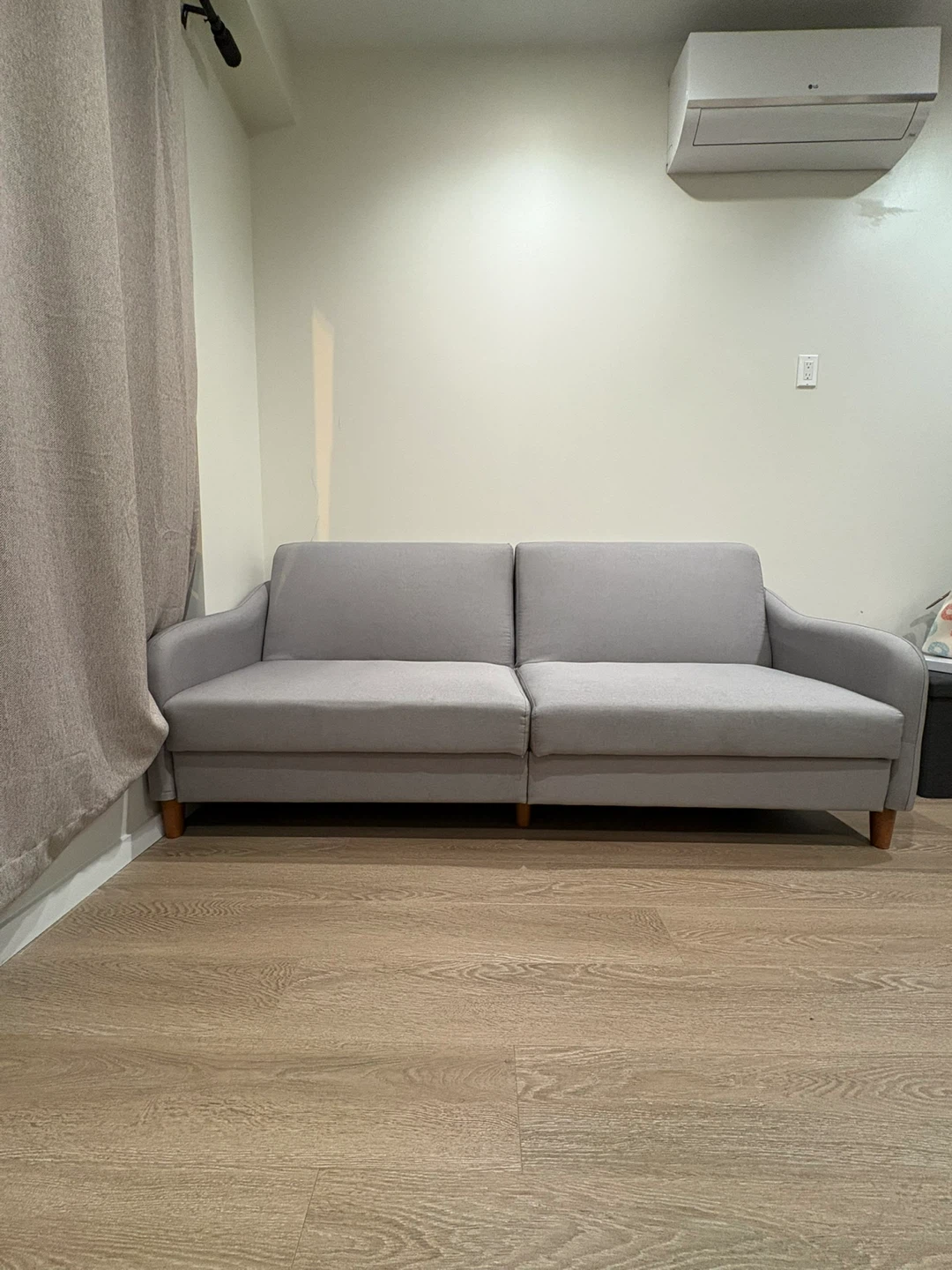 Best condition! Light Gray Sofa Bed - photo 2