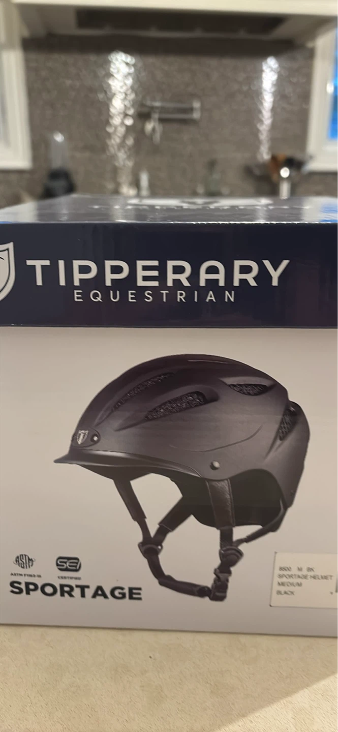 Tipperary Equestrian Sportage Riding Helmet - Medium, Black