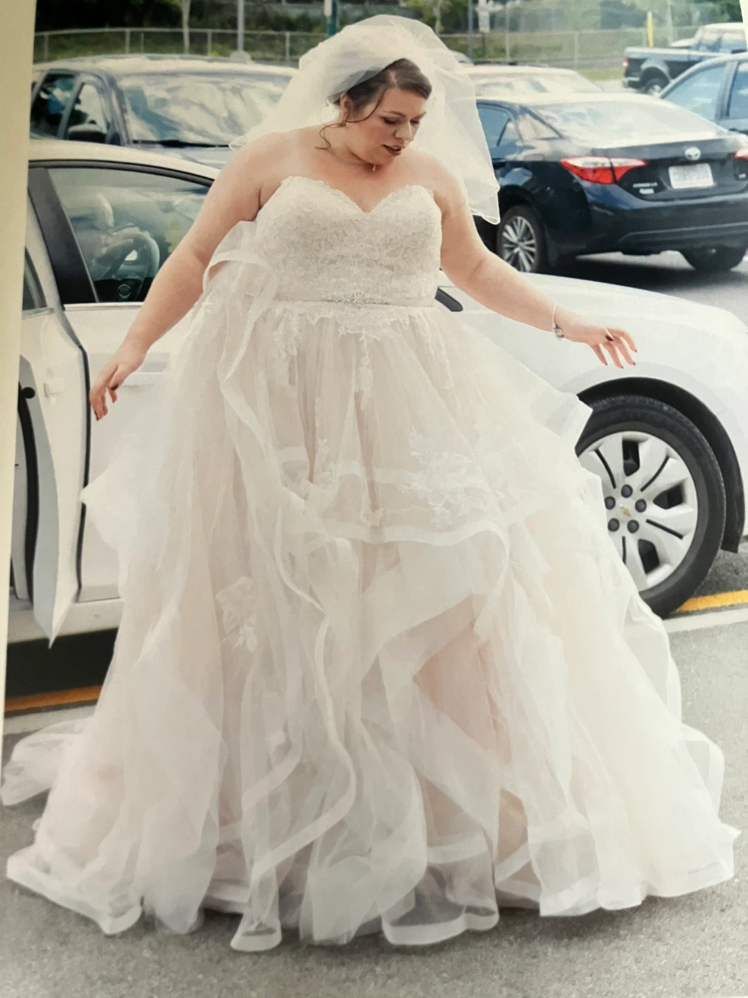 Strapless Tulle Wedding Dress - photo 4