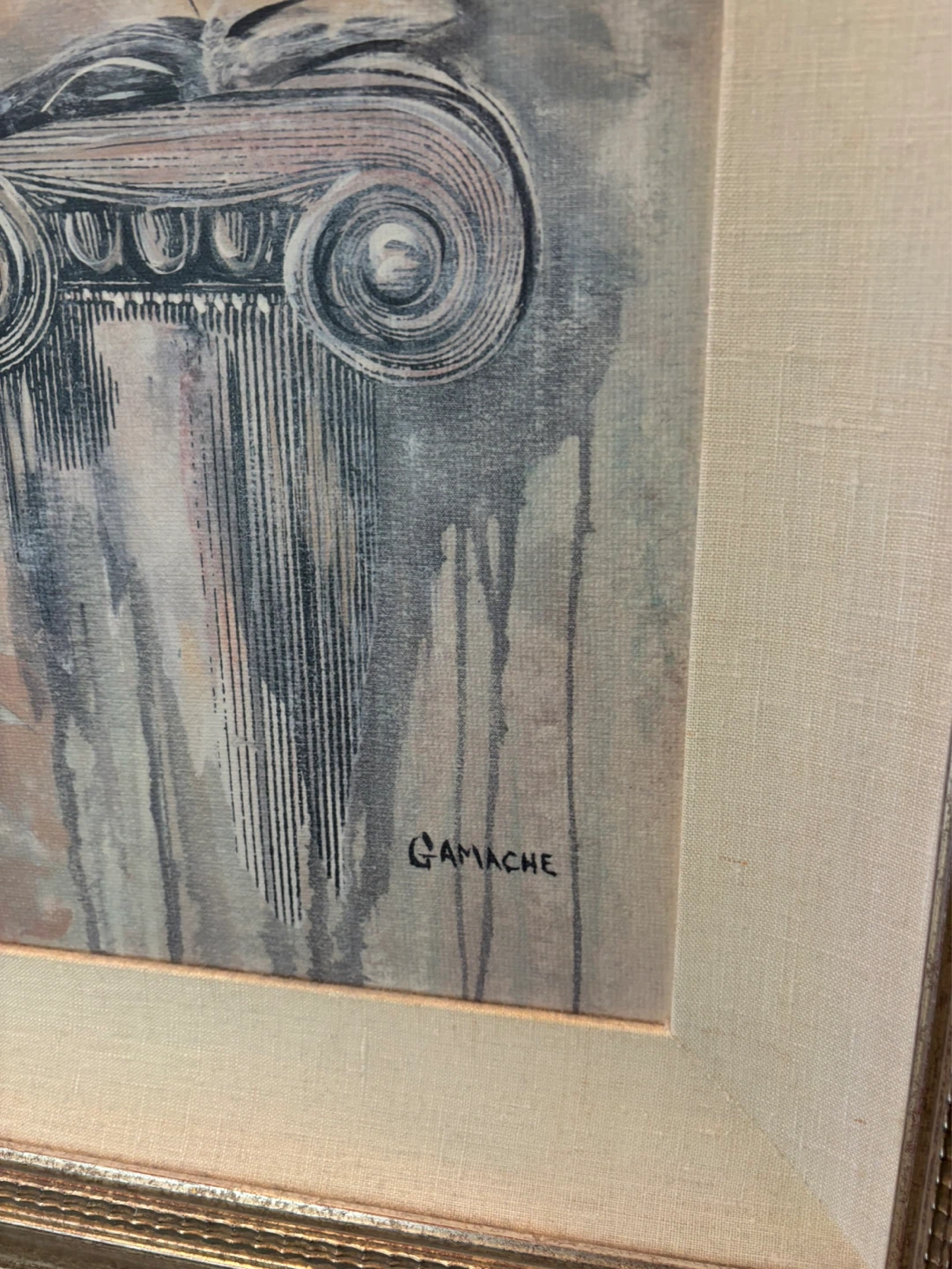 Framed Painting by Gamache 28” X 36” CUSTOM MADE - photo 2