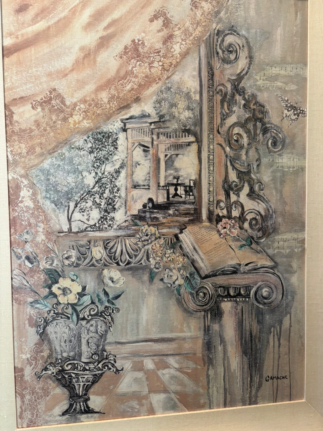 Framed Painting by Gamache 28” X 36” CUSTOM MADE - photo 5