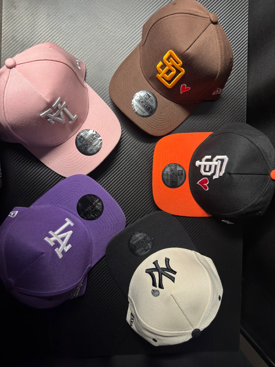 New Era 9FORTY MLB Baseball Caps - Assorted Colors