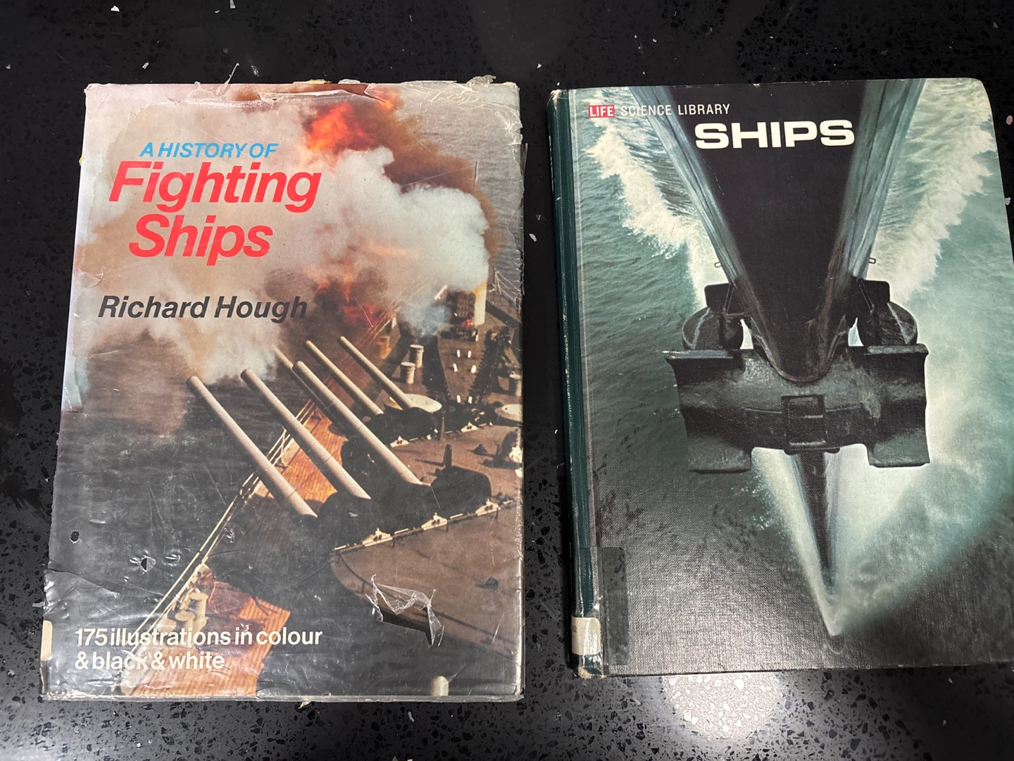 A History of Fighting Ships & Ships Life Science Library Books
