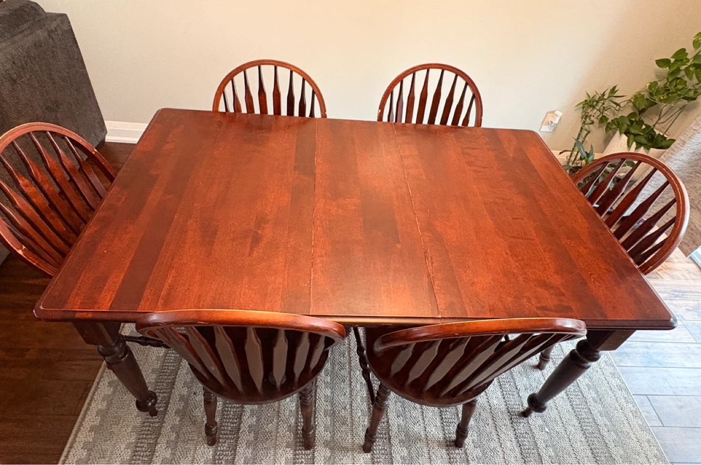Solid Wood Extendable Dining Table Set – 6 Seater ✨ - photo 2