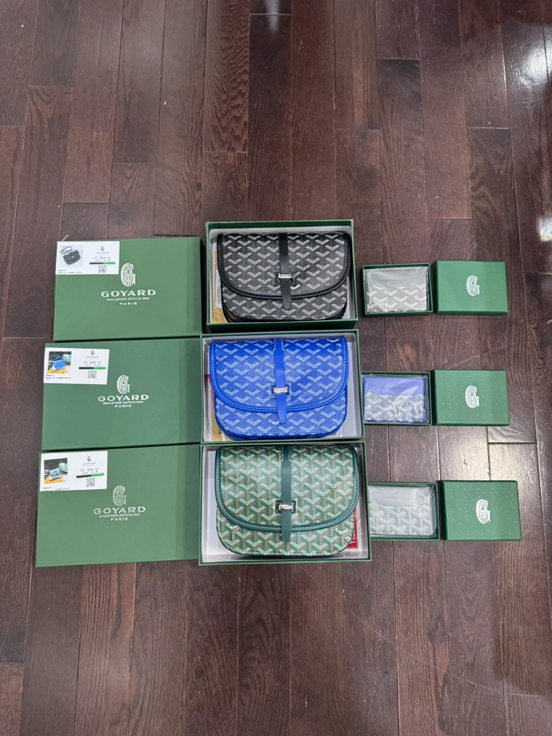 Goyard Bolsas (Grey, Blue, Green)
