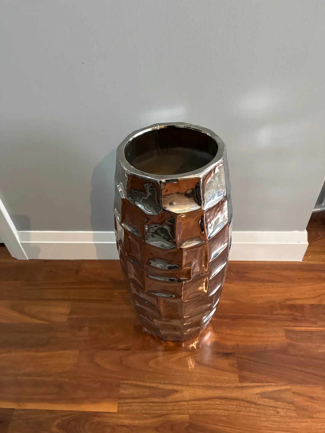 Silver Ceramic Decorative Vase - photo 2