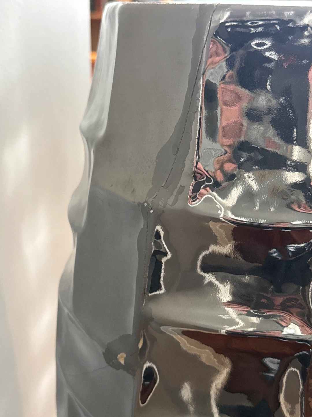 Silver Ceramic Decorative Vase - photo 3