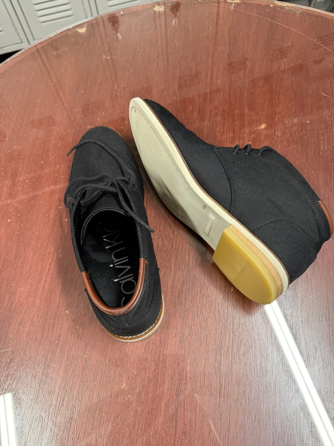 Calvin Klein Black Canvas Chukka Boots Men's Size 10 - photo 4