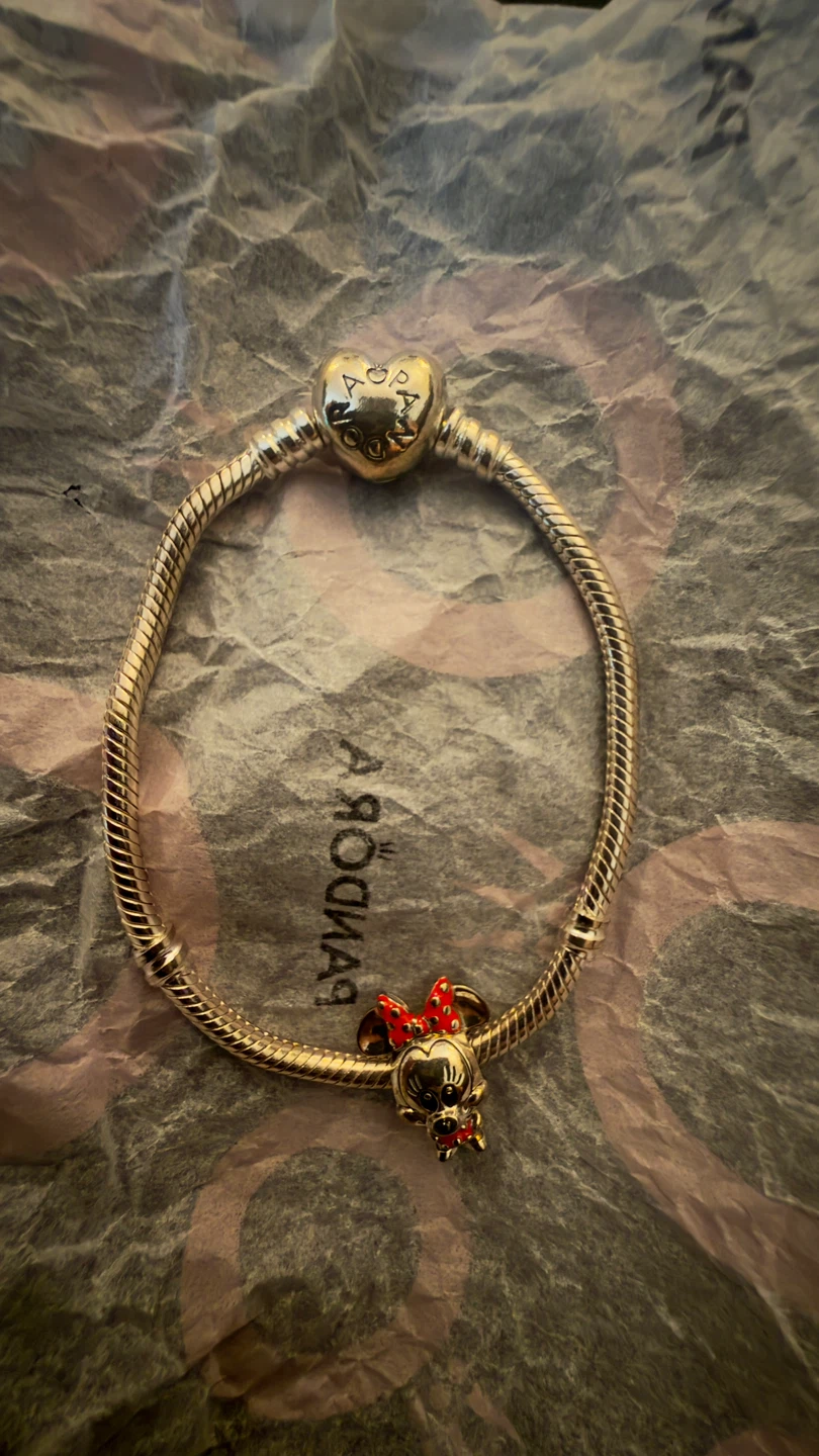 Pandora Sterling Silver Minnie Mouse Charm Bracelet - photo 3