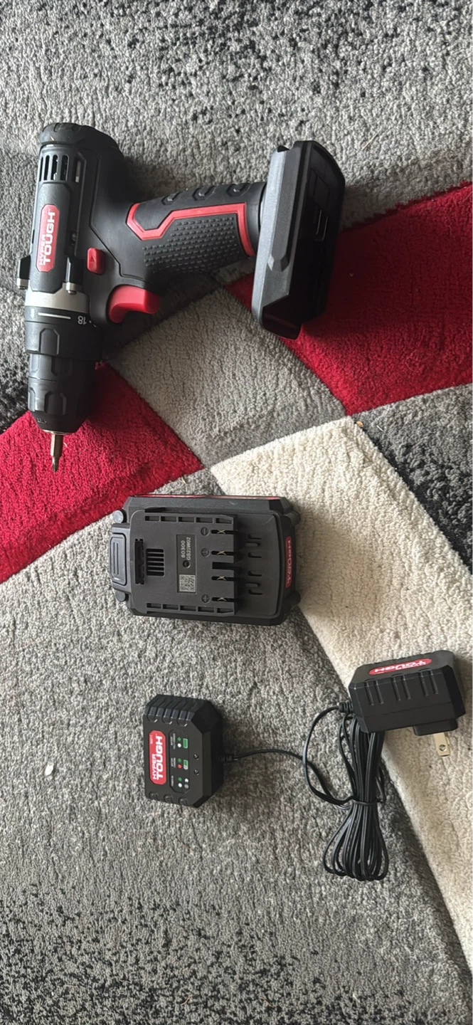 Hyper Tough Cordless Drill with Battery and Charger