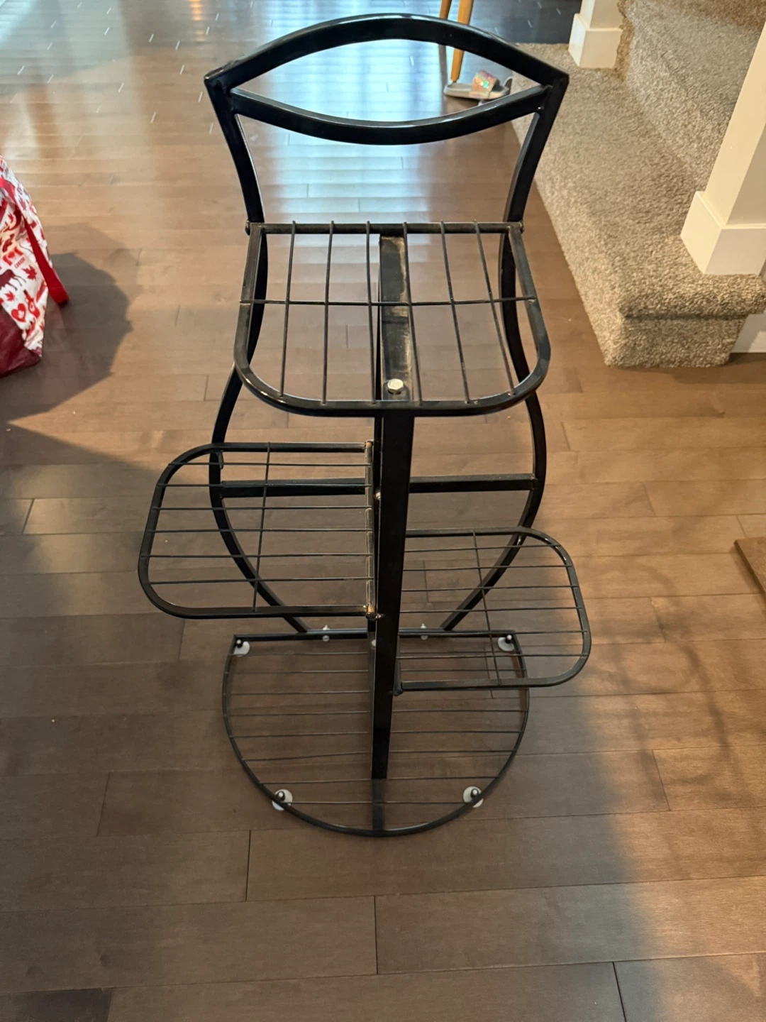 Black Metal Plant Stand - photo 2