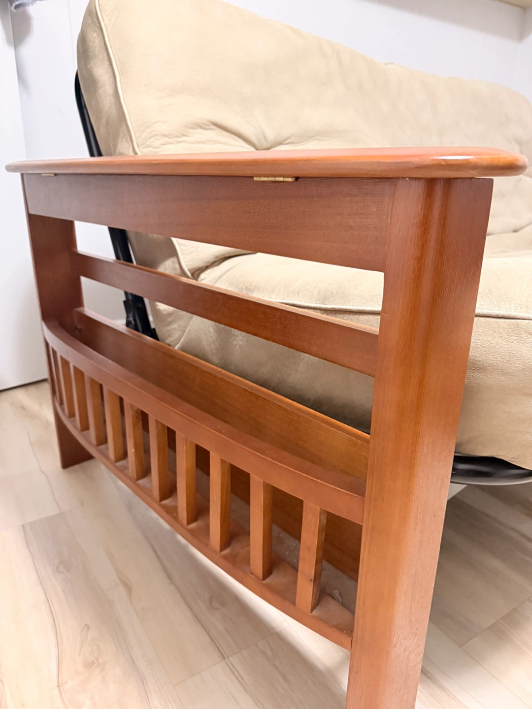 Wooden Futon Sofa Bed - photo 4