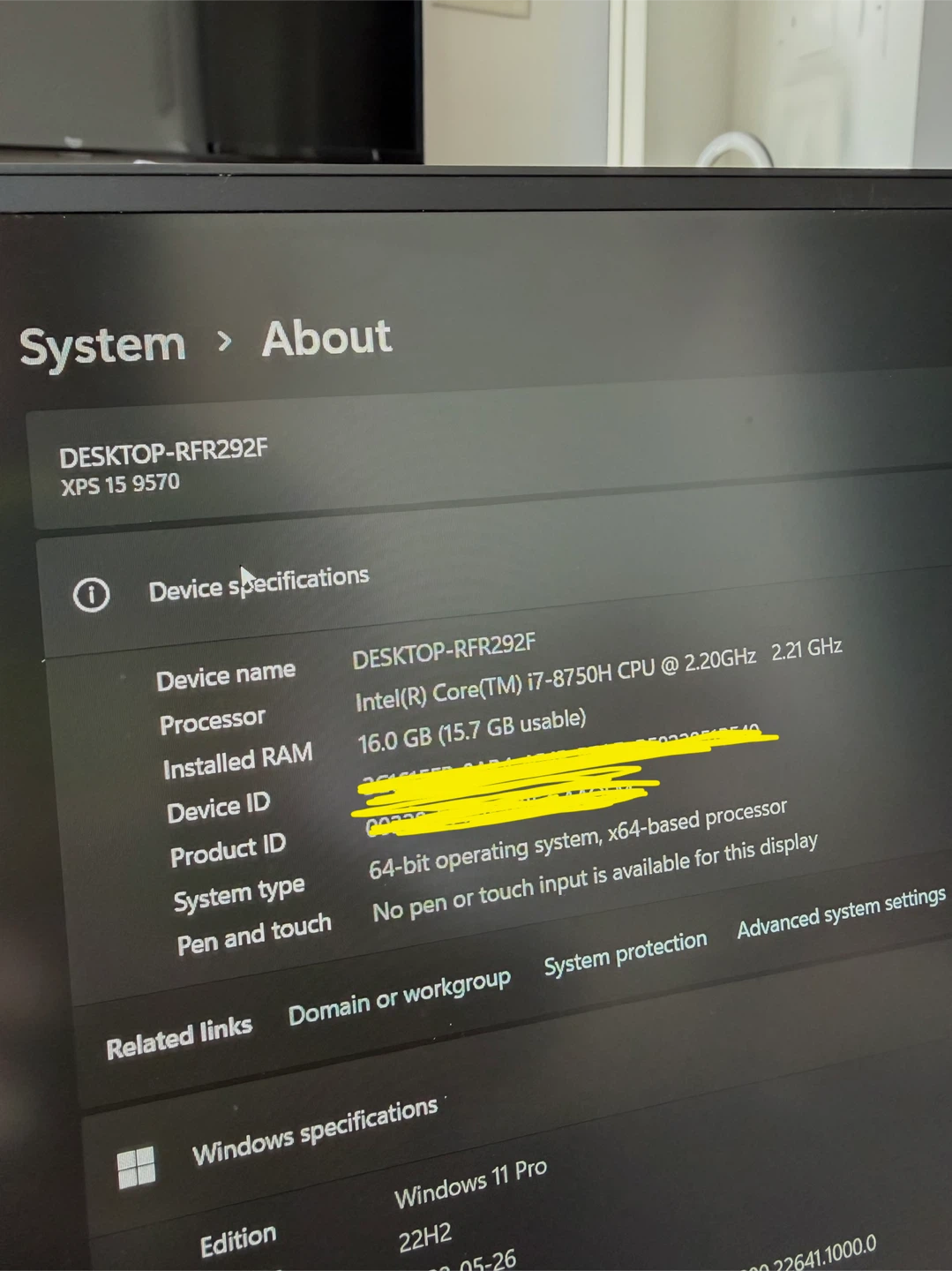 2018 Dell XPS 9570 - photo 4