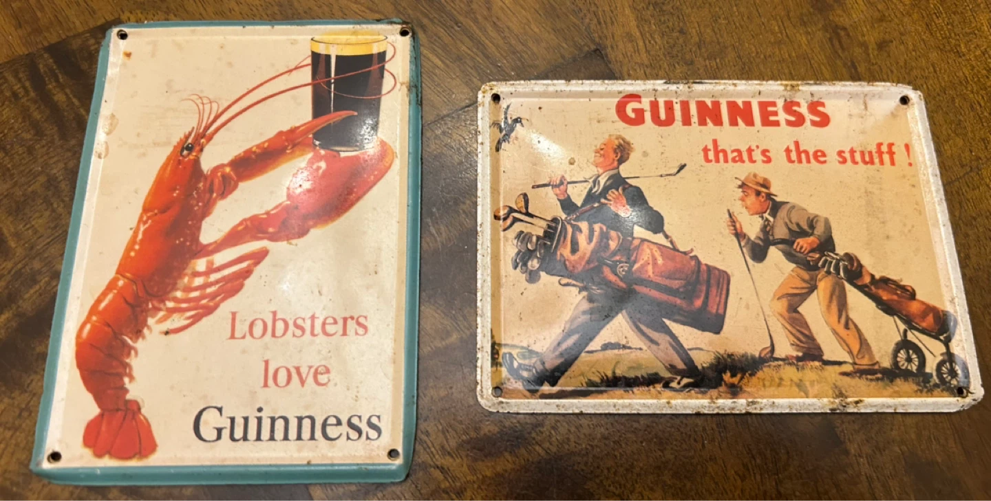 Vintage beer collectibles
