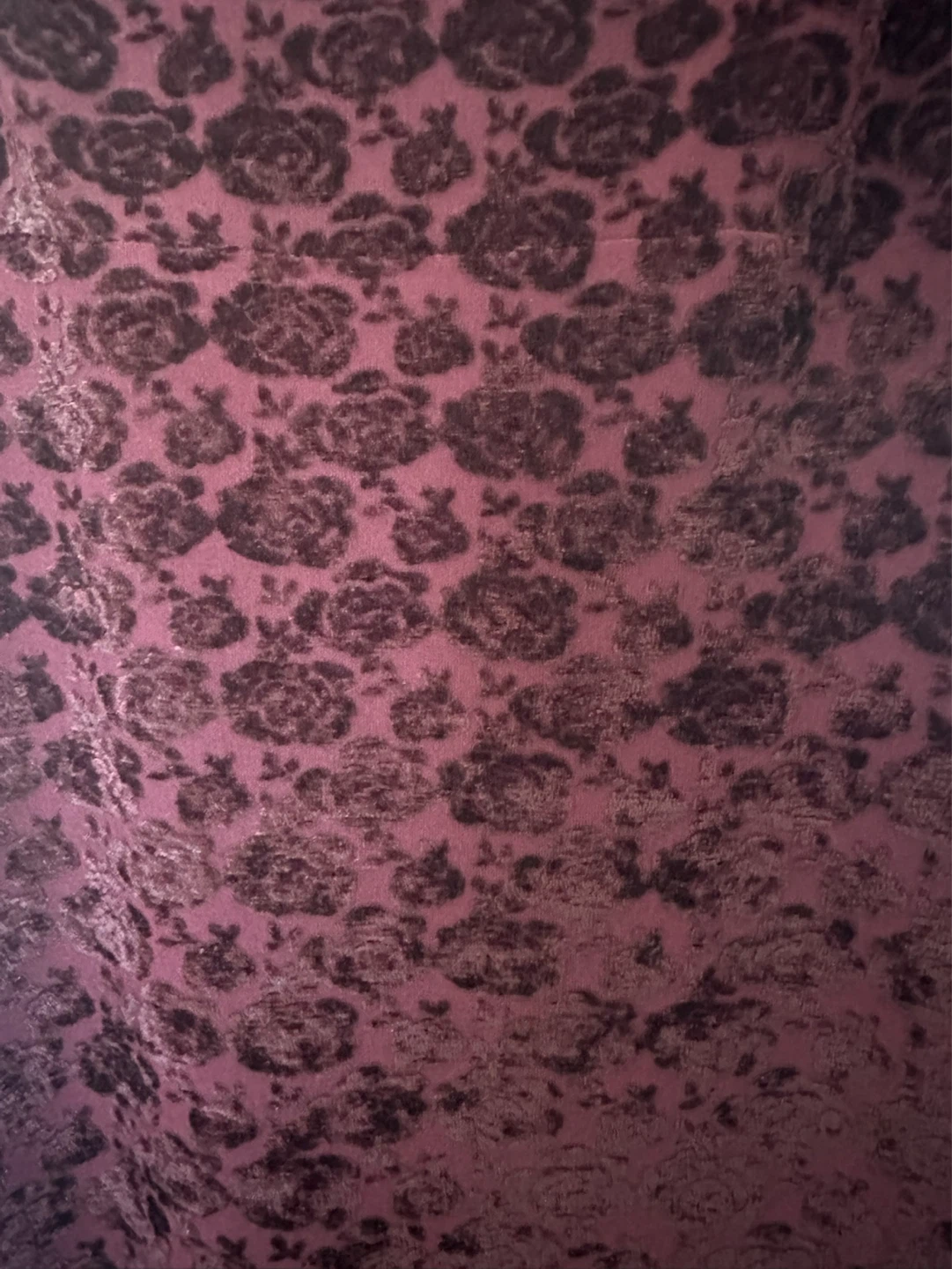 Jacob Floral Velvet Burgundy Slip Dress - photo 3