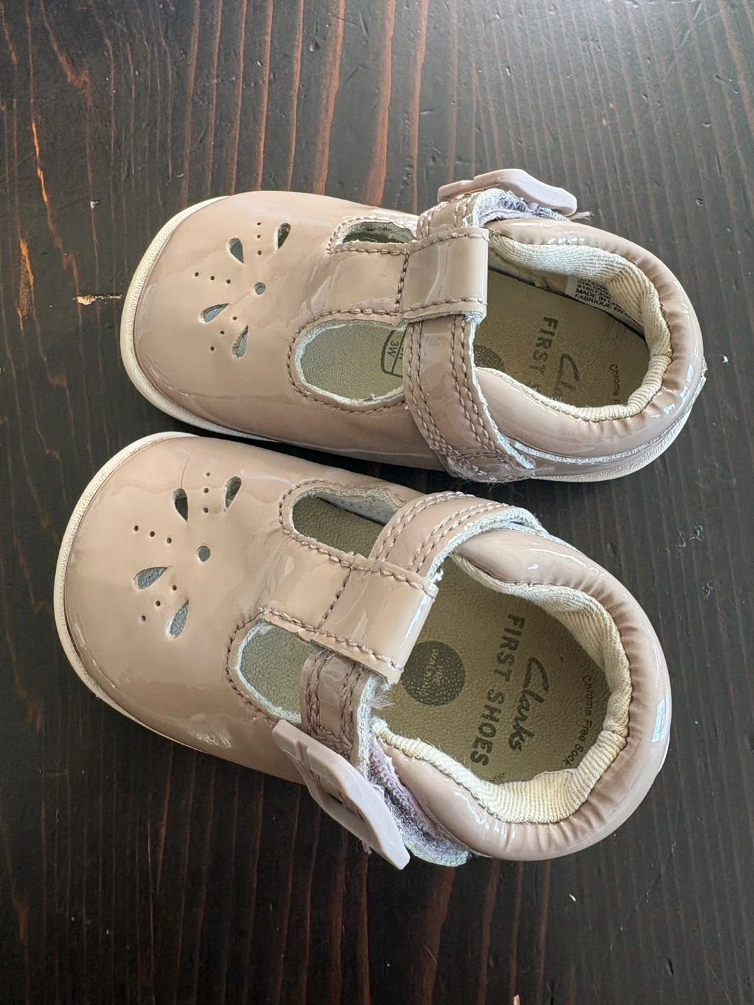 Clarks First Shoes Baby Girls Patent Pink Size 2.5G - photo 4