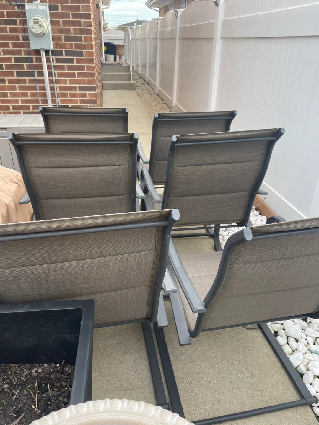 Set of 6 Outdoor Patio Chairs