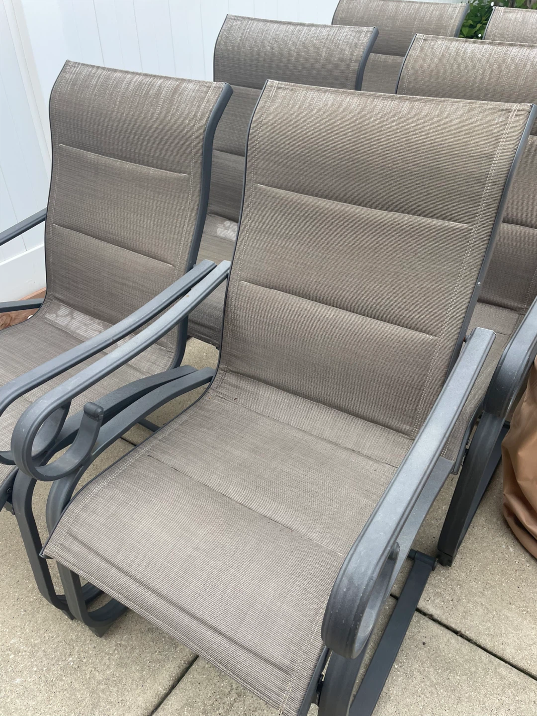 Set of 6 Outdoor Patio Chairs - photo 3