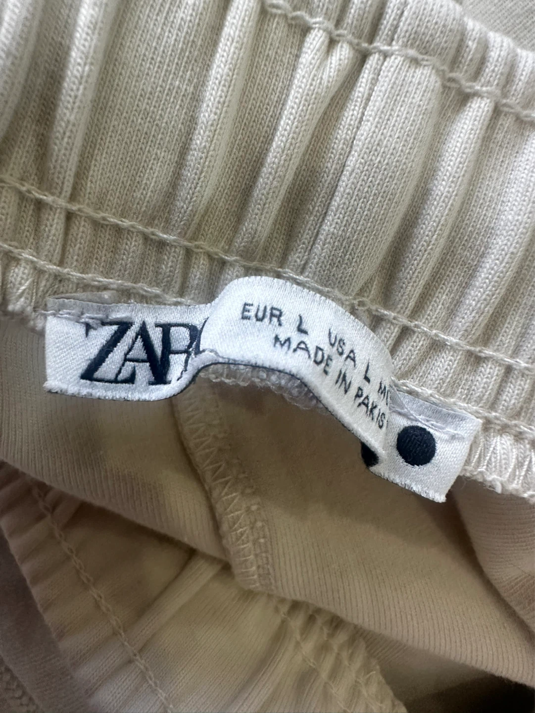 Zara Beige Midi Skirt - Size L - photo 4
