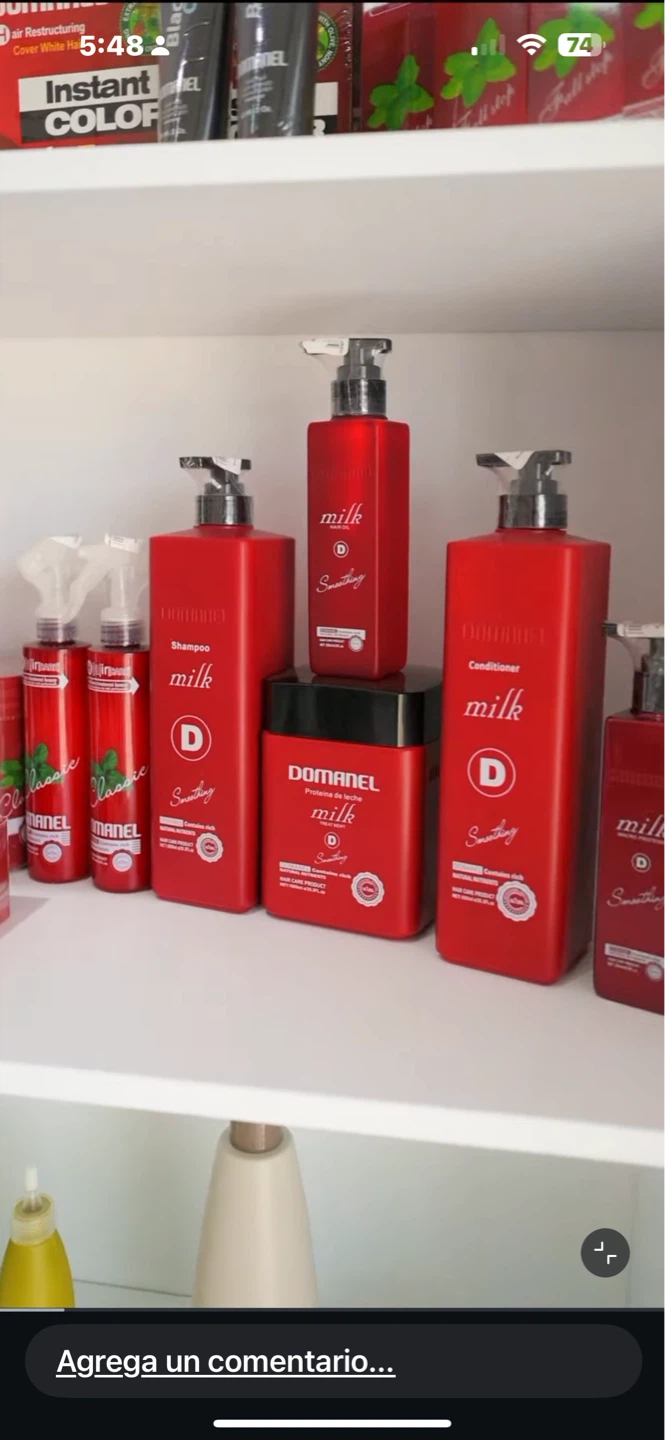 DOMANEL Milk Smoothing Shampoo & Conditioner Set