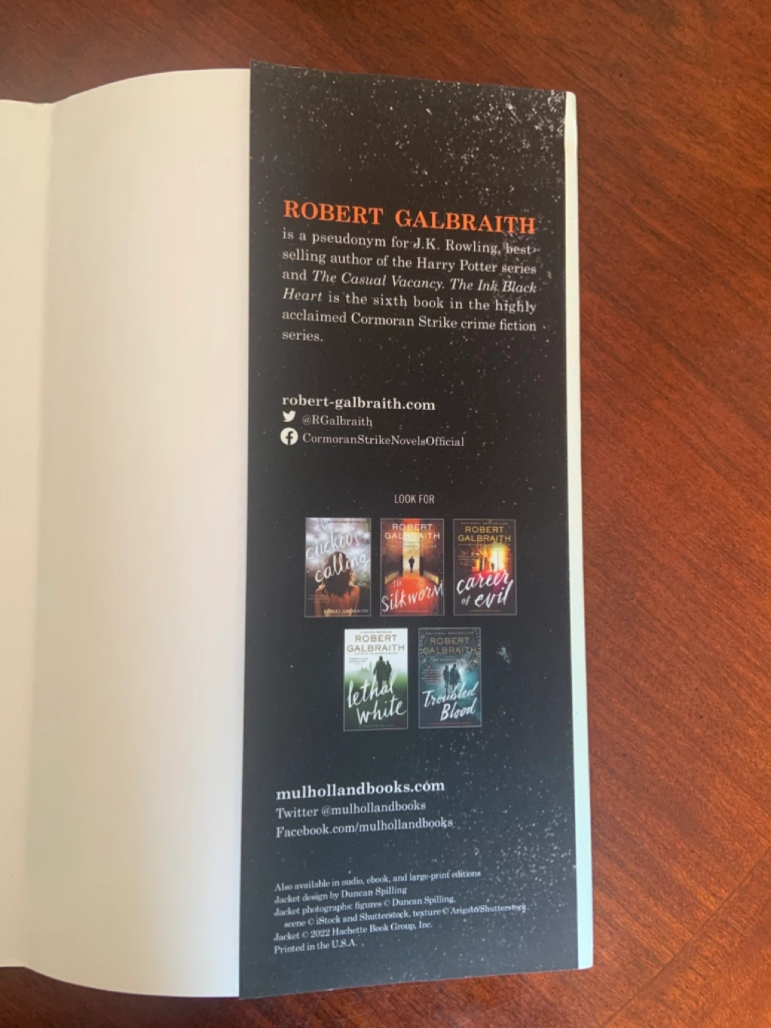 The Ink Black Heart by Robert Galbraith - photo 4